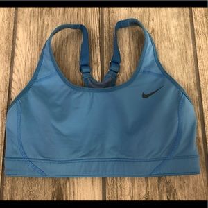 Nike, light blue sports bra